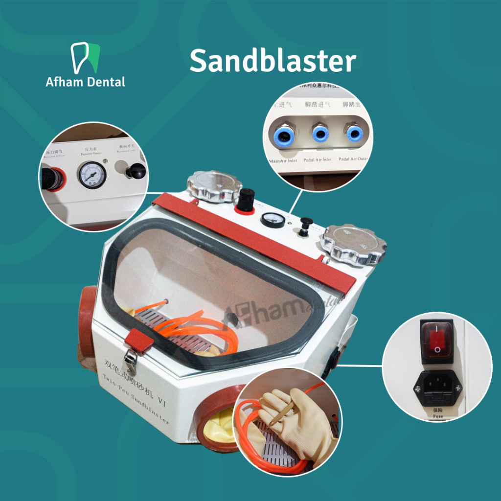 Jual DENTAL MESIN SANDBLASTER / BLASTING / SUNBLASTER PORCELAIN
