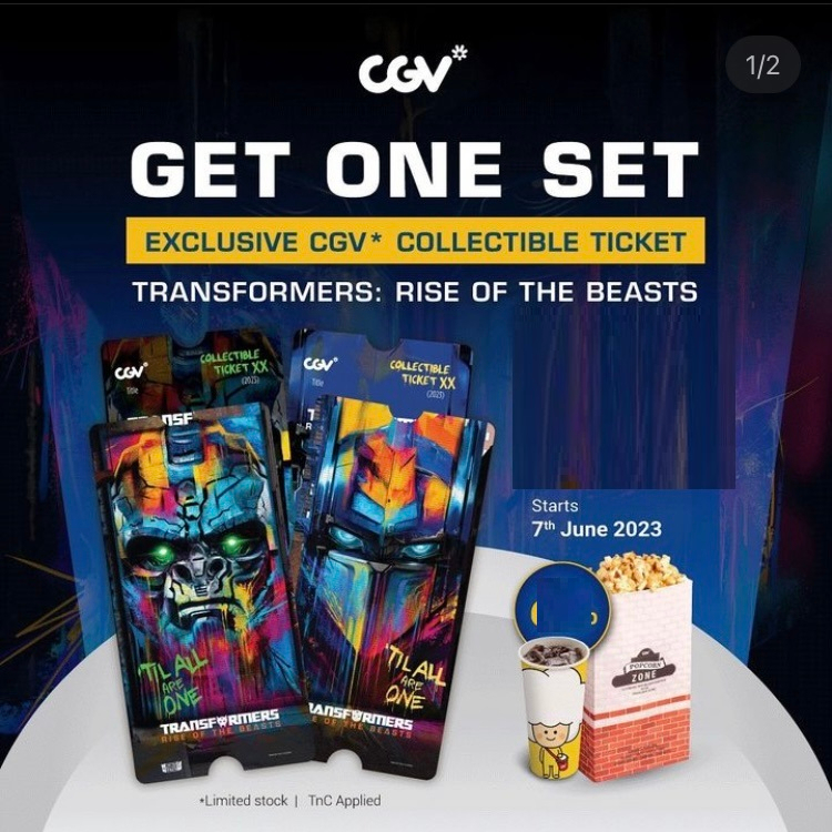 Jual Transformers Rise of the Beasts x CGV Official Collectible Ticket