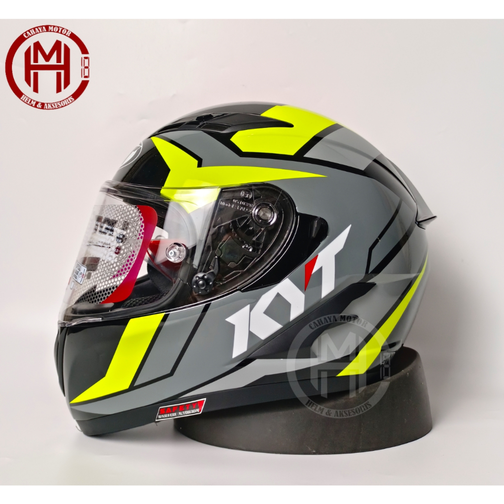 Jual Kyt Falcon Fr Raid Black Fuxia Yellow Flat Visor Visor Shopee Indonesia