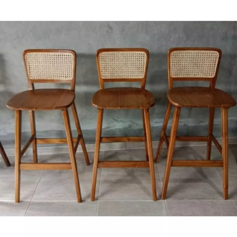 Jual kursi cafe rotan kursi bar rotan kursi ropan rotan cafe bar ...
