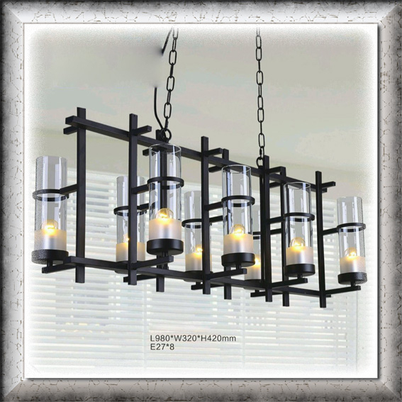 Jual Lampu Hias Gantung ISLAND BLACK CONTEMPORER Cabang 8 ARMS MEWAH ...