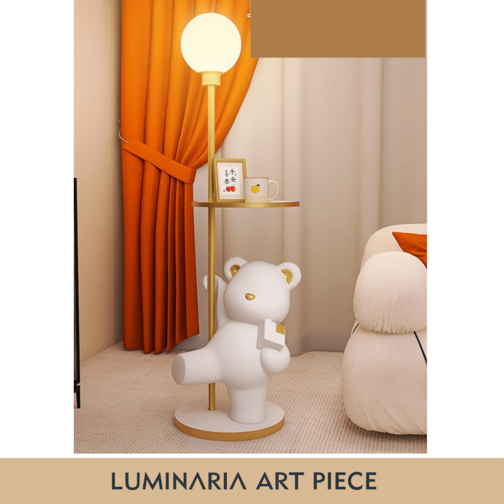 Jual Rubik Cube Bear Hypebeast Decoration Statue Floor Lamp Lampu Hias ...