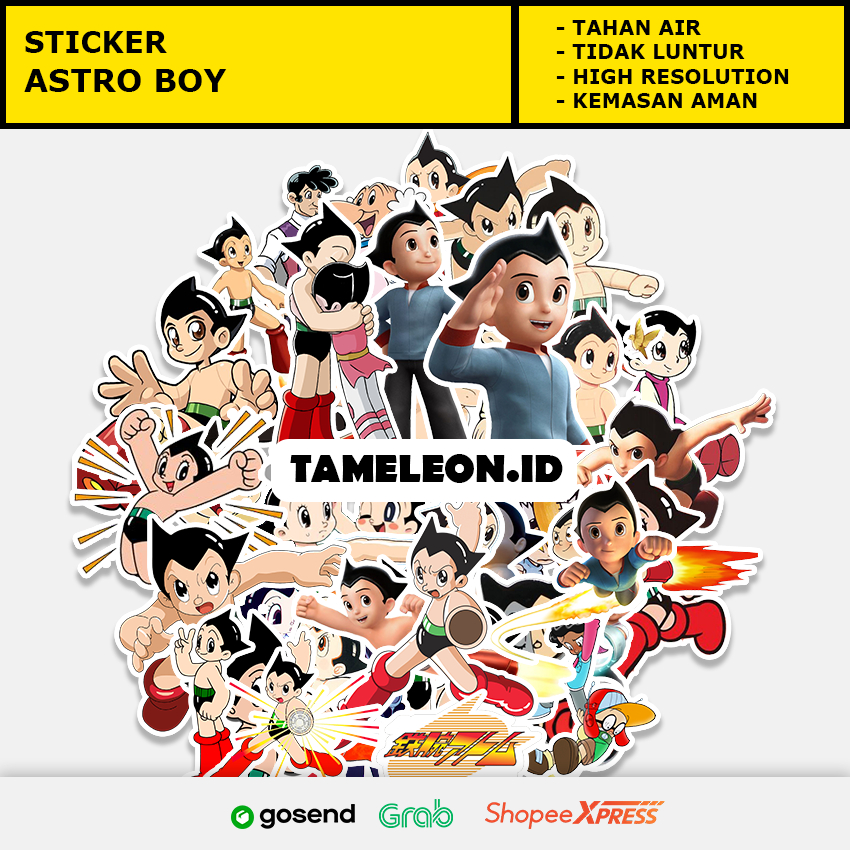 Jual Sticker Anime,Astro Boy, Sticker Handphone Sticker Laptop Anti ...