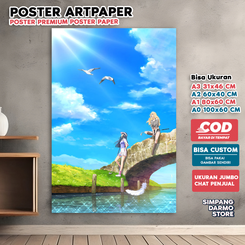 Jual Poster Anime Birdie Wing Kualitas HD dan Bisa Custom untuk
