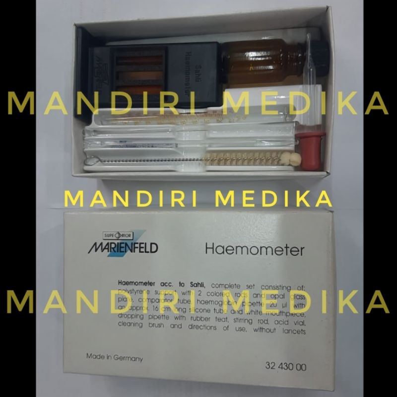 Jual HB Sahli Haemometer Alat Hitung HB Superior Marienfeld Germany ...