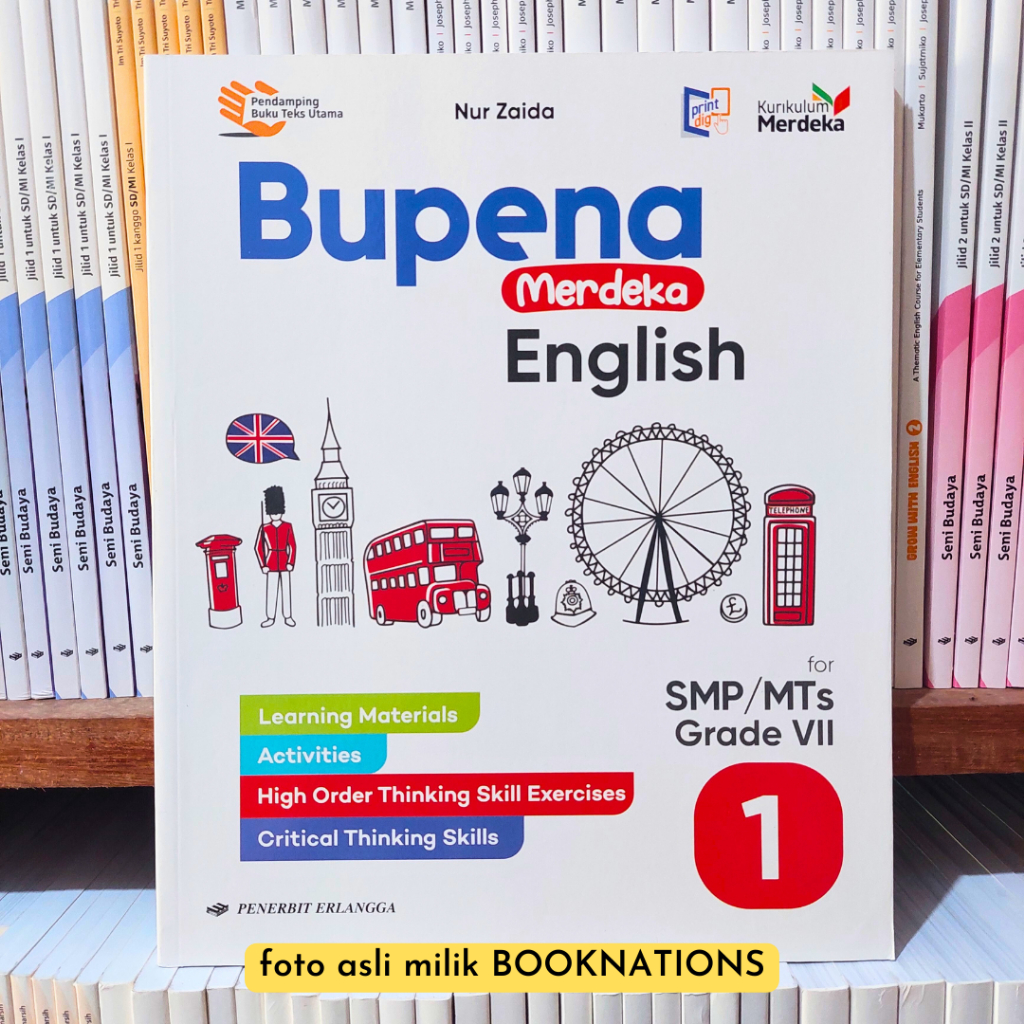 Jual Buku Soal Bahasa Inggris BUPENA ENGLISH Kelas 7 8 9 SMP Kurikulum ...