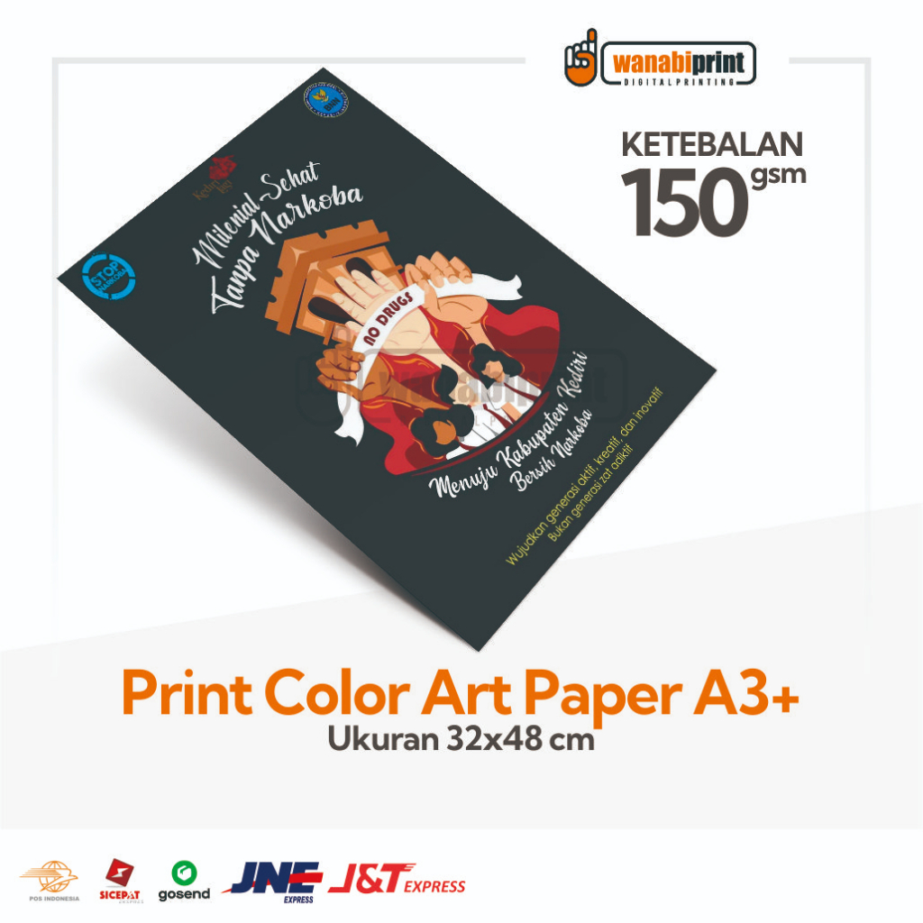 Jual Cetak Kertas Art Paper 150gr Undangan Poster Brosur Flyer