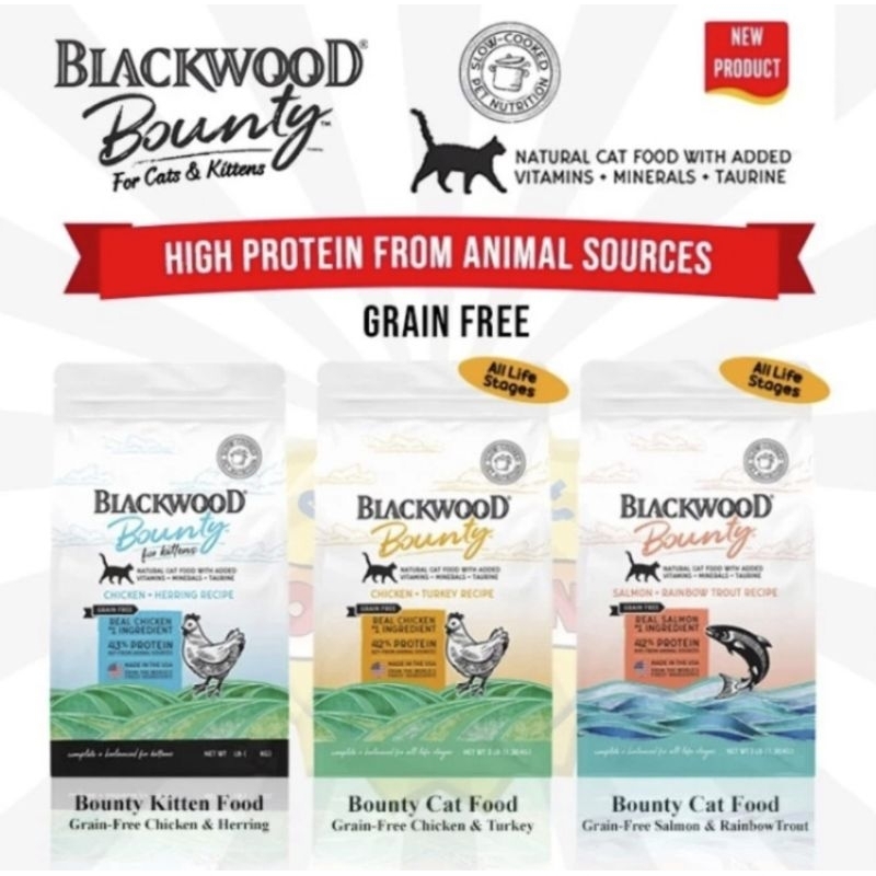 Jual Blackwood Bounty Cat Food 1.36 Kg Makanan kucing Grain Free