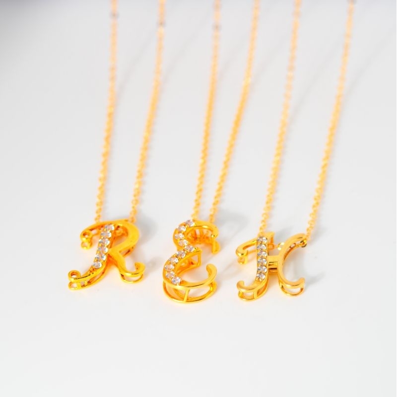 Jual Kalung Emas New Fancy Huruf Latin Slobokan - Toko Emas Gadjah