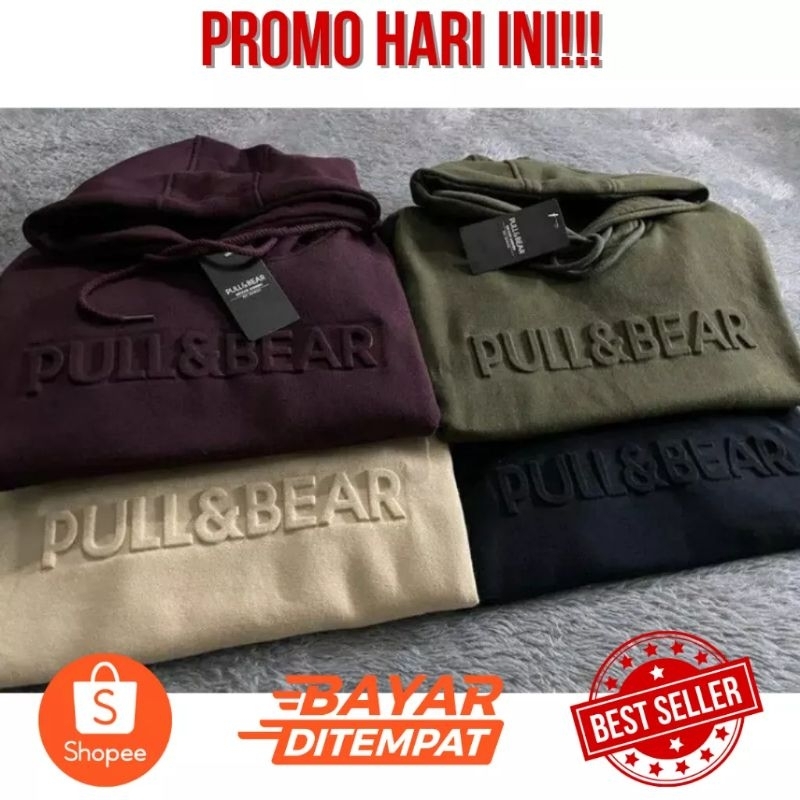 Jual Sweater Hoodie Branded Pull And Bear Unisex Pria Wanita Bahan Tebal Shopee Indonesia