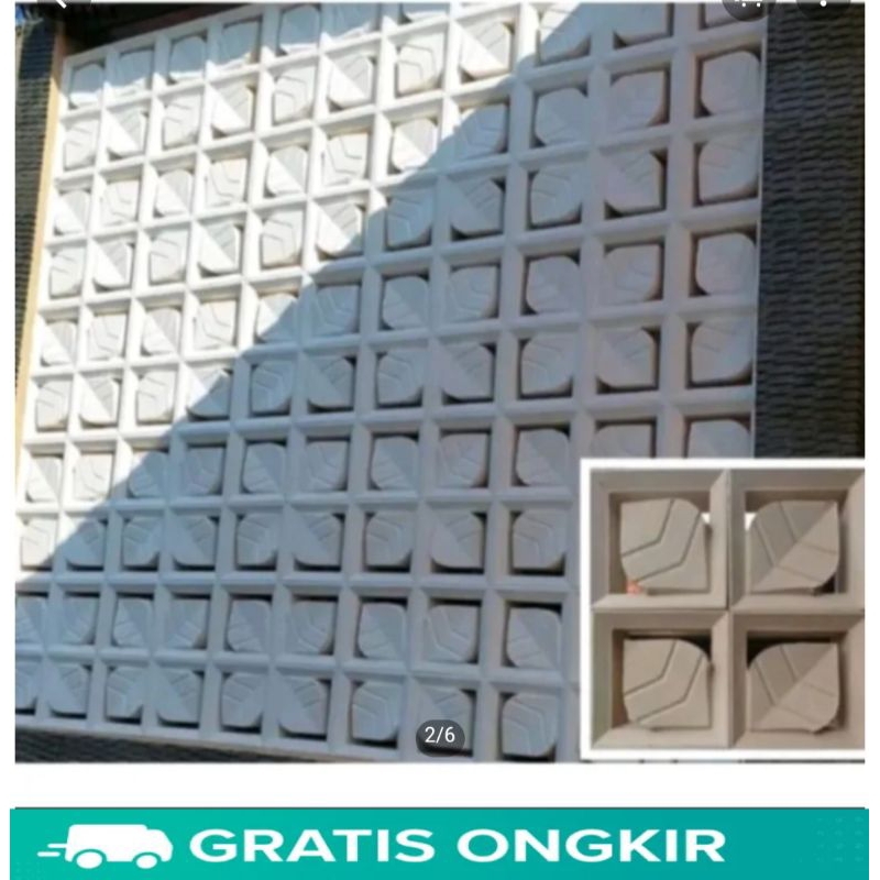 Jual Roster Beton minimalis partisi pagar roster 2 muka | Shopee Indonesia