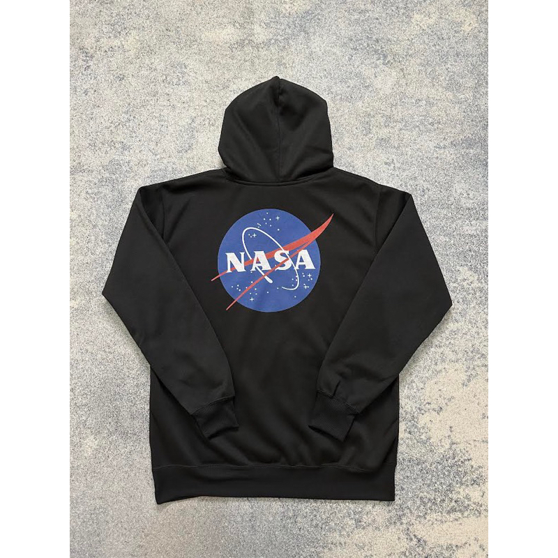 Jual HOODIE HM NASA WORLD BLACK GREY Shopee Indonesia