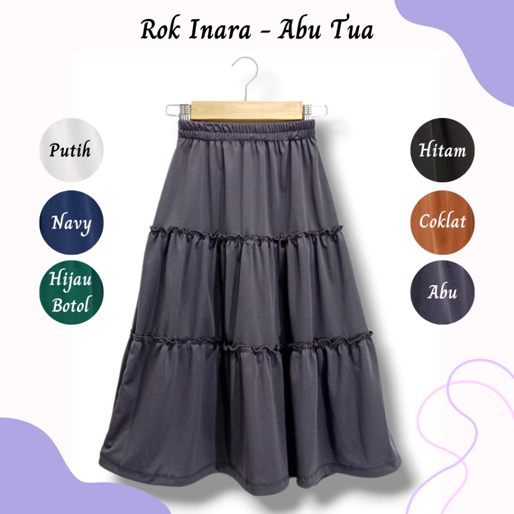 Jual Rok Inara - Rok Panjang Anak Remaja Perempuan Model Korea Long ...