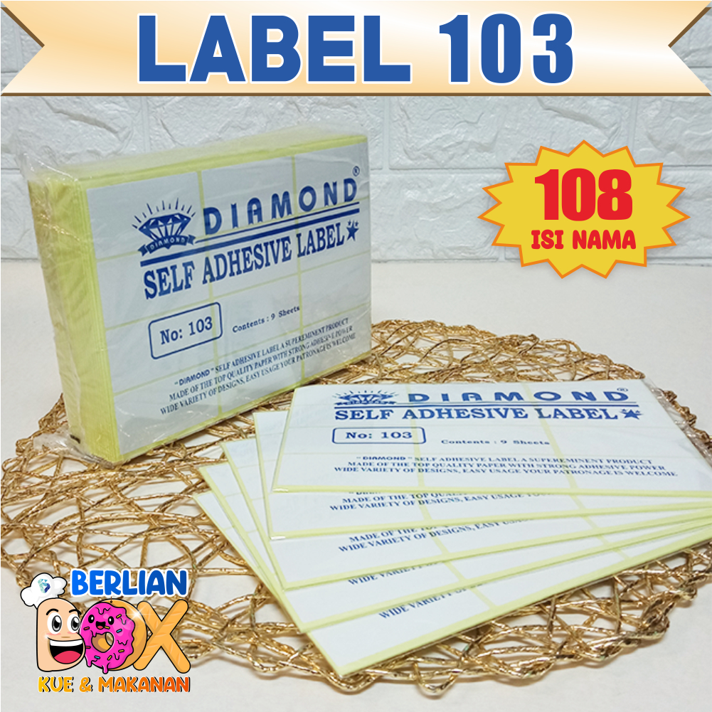 Jual Label Stiker Nama Undangan Kode 103 Isi 9 Lembar Untuk Nama