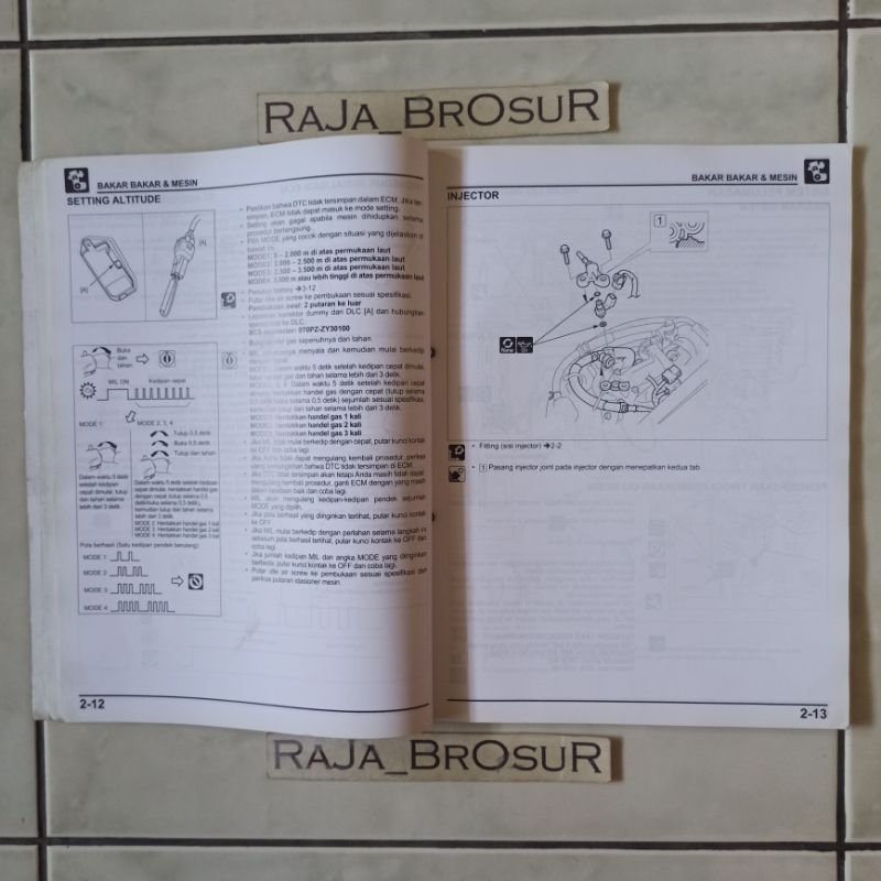 Jual Buku pedoman reparasi/Manual book Honda Vario 125 Vario125 CBS/ISS ...