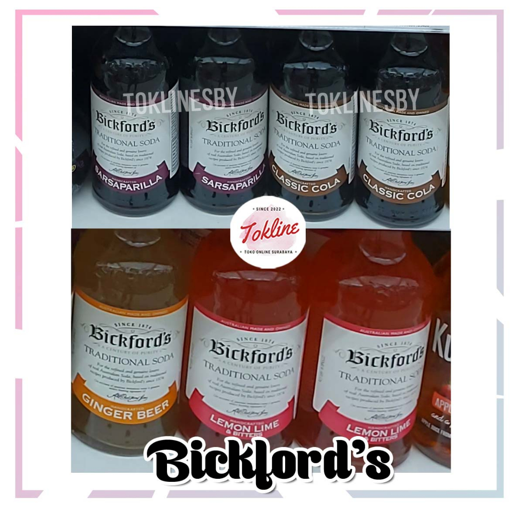 Jual [ 1 paket isi 6 botol ] BICKFORD'S BICKFORDS Traditional Soda