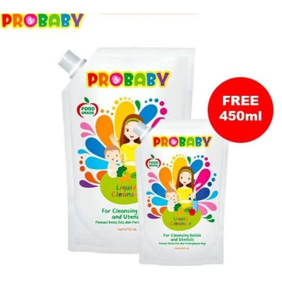 Jual Probaby Baby Liquid Cleanser Sabun Cuci Botol Bayi 700 Ml FREE 450 ...