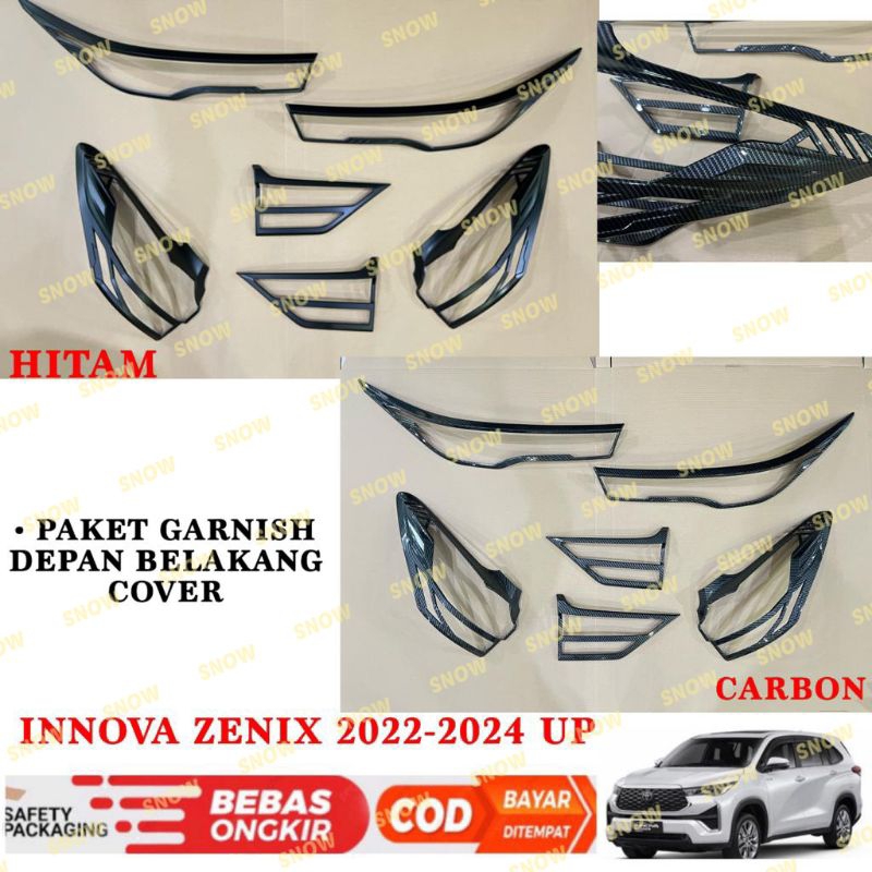 Jual Paket Garnish Lampu Depan Belakang Innova Zenix Up