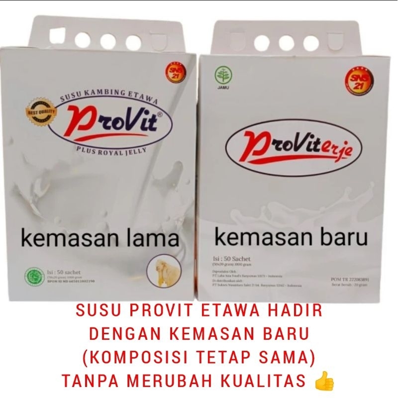 Jual Susu Provit Kambing Etawa 10 Sachet Proviterje Shopee Indonesia