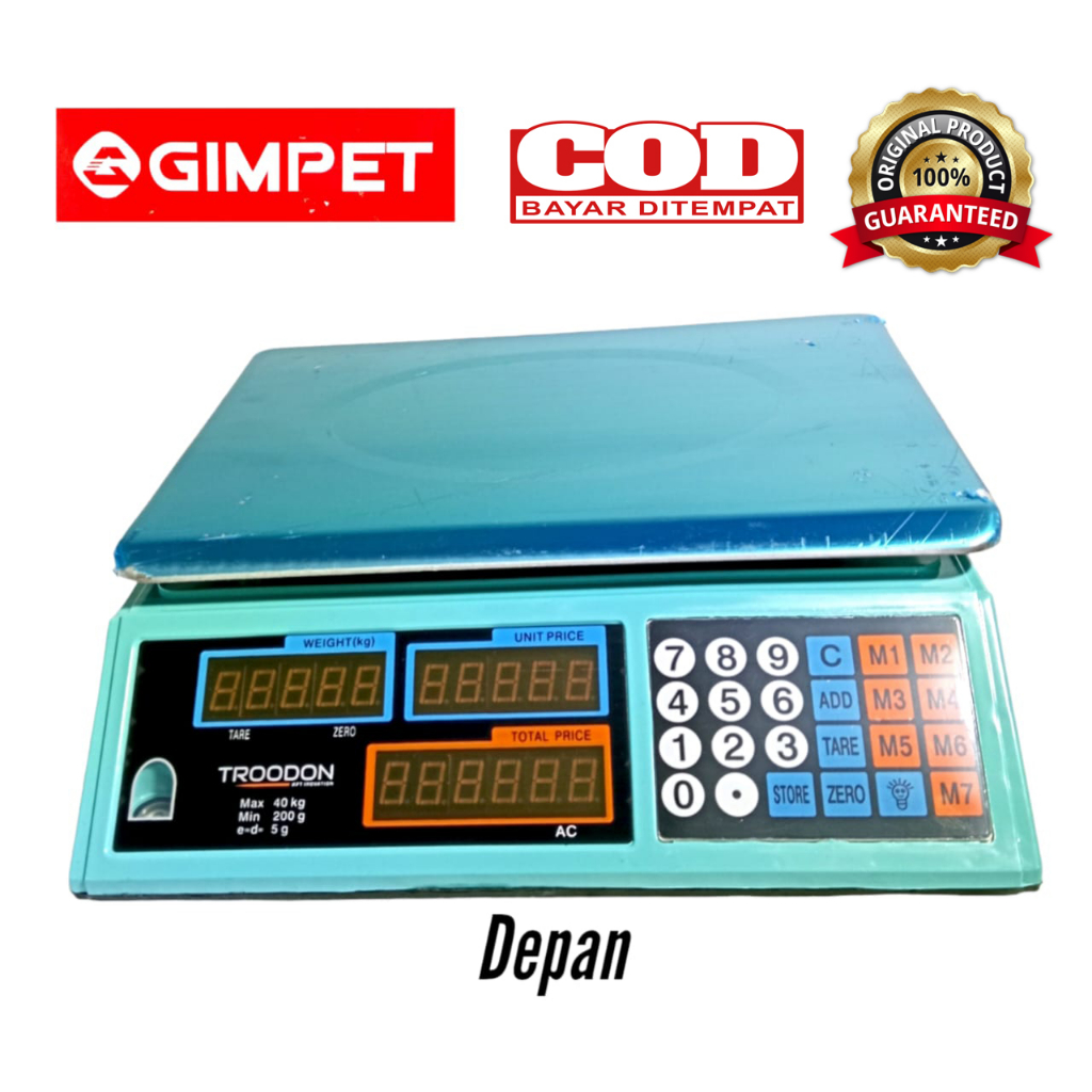 Jual PROMO HARI INI!! TRODONTimbangan Buah Digital 40Kg stenlis ...