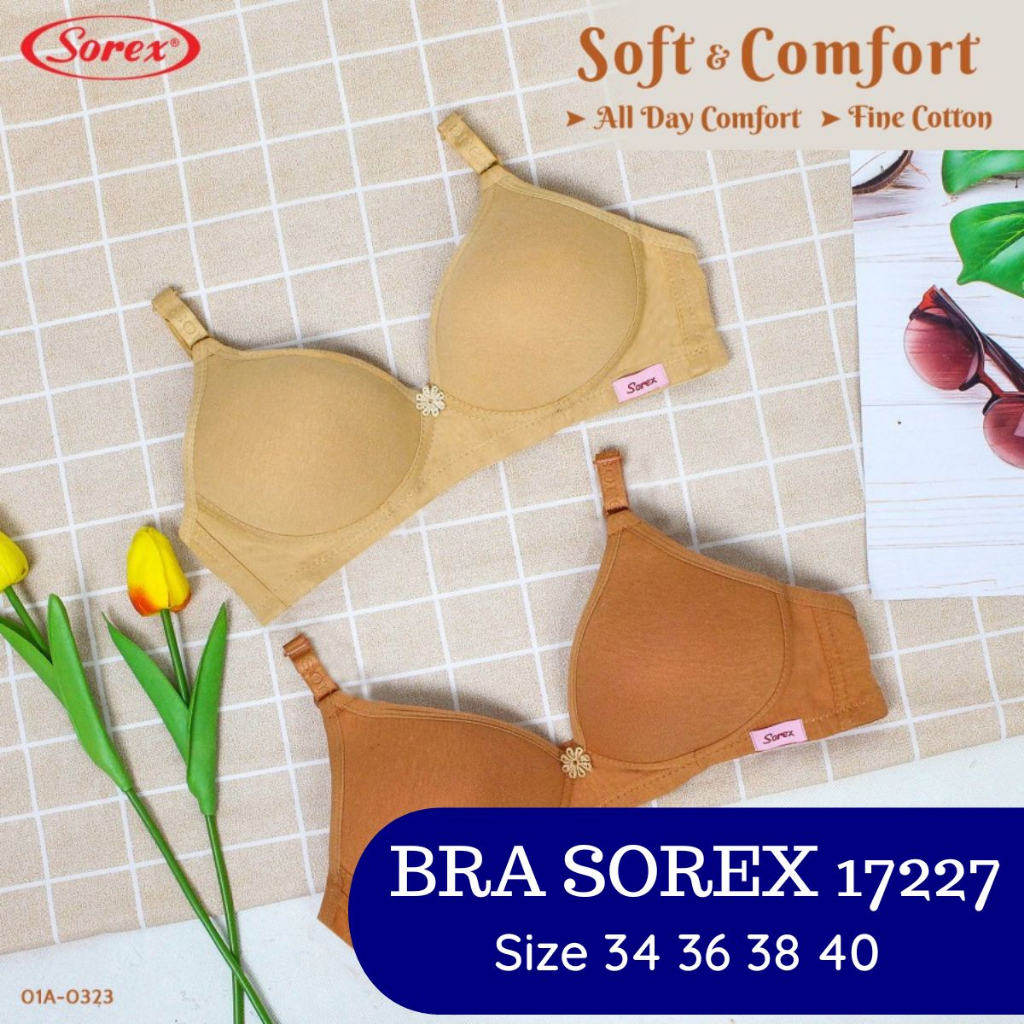 Bra sorex Tanpa kawat cup sedang art 17228