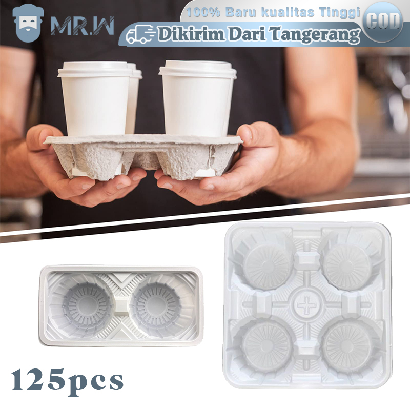Jual Drink Tray Take Away 125pcs Cup Tray Holder Plastik Tatakan ...