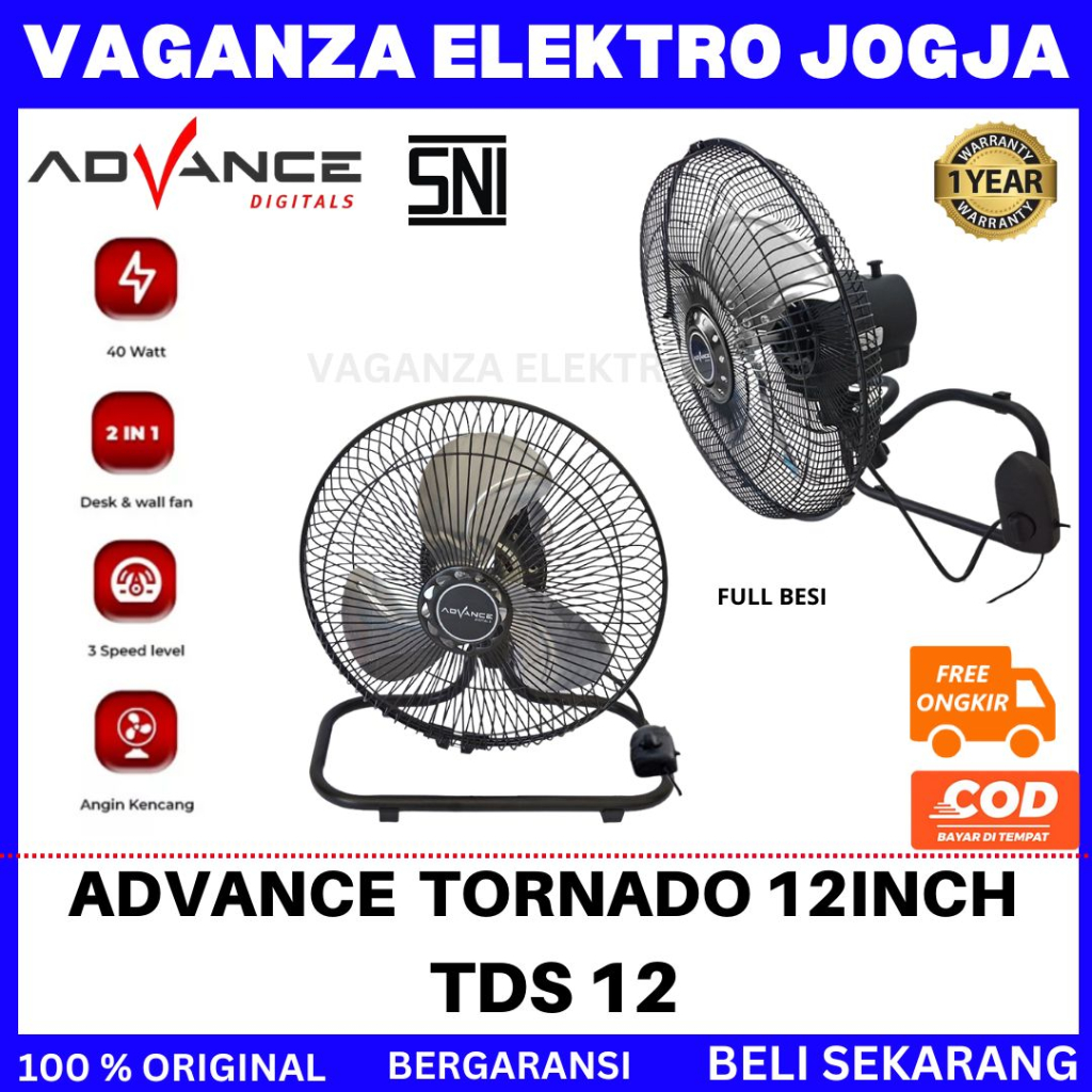 Jual Kipas Angin Meja Advance Kipas Angin Advance Tds 12 Tds10 Shopee Indonesia 8703