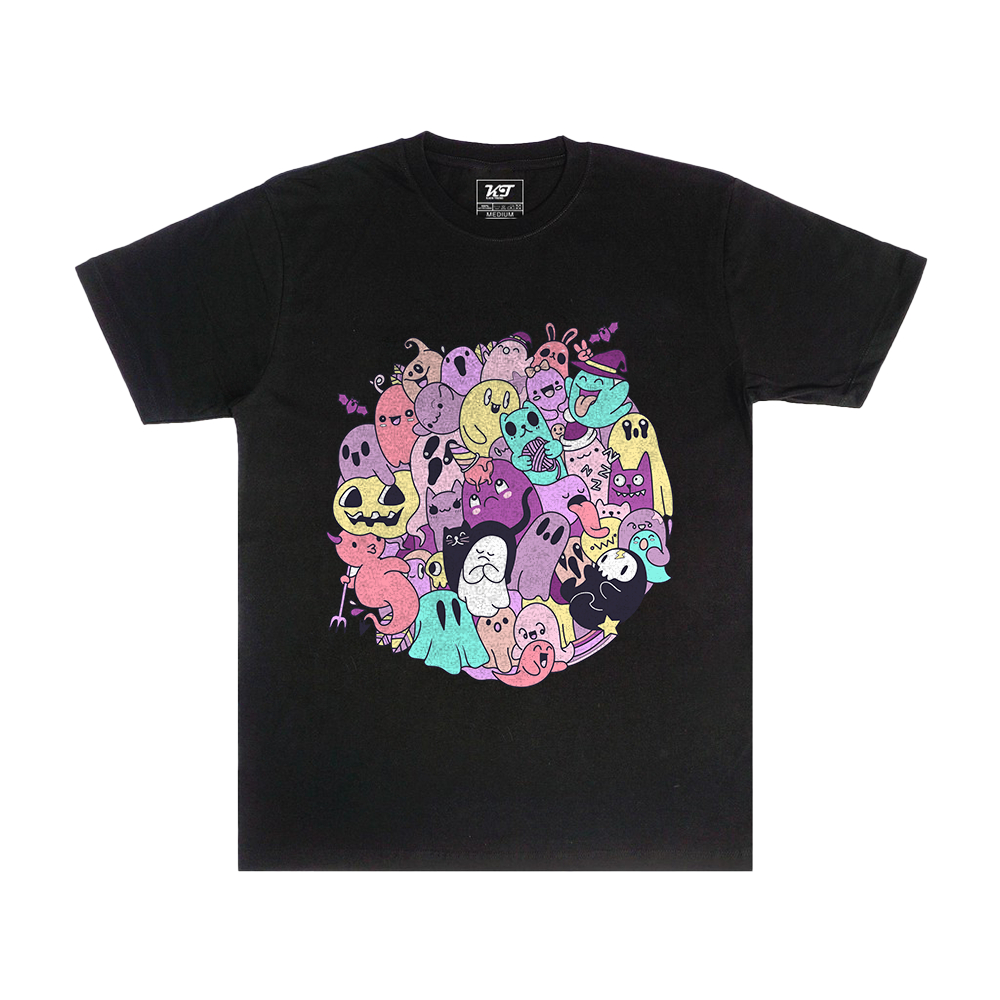 Jual Kaos Trendi Cute Little Ghost Sablon DTF | Shopee Indonesia