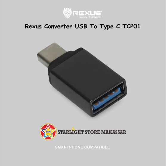 Jual Rexus Converter USB To Type C TCP01 | Shopee Indonesia