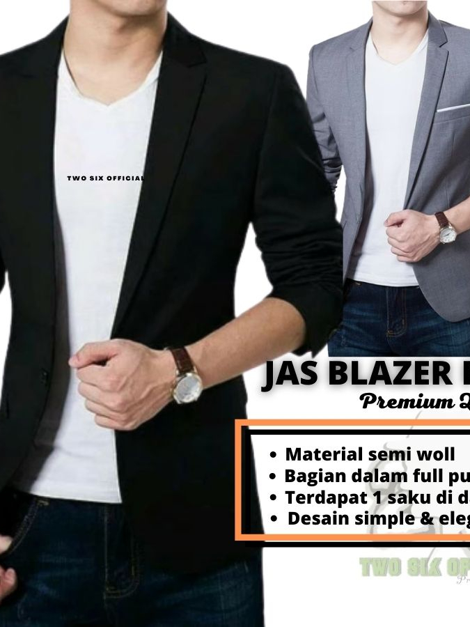 Jas Pria Formal Casual Slimfit Pengantin Blazer Pria Slim Fit Casual Korea Jas Blazer Pria Jaz