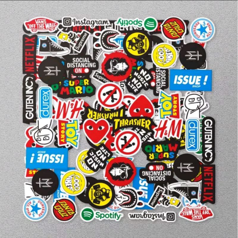 Jual STIKER RANDOM PRINT CUT ISI 25 BIJI COCOK DI TEMPEL DI HELM ...