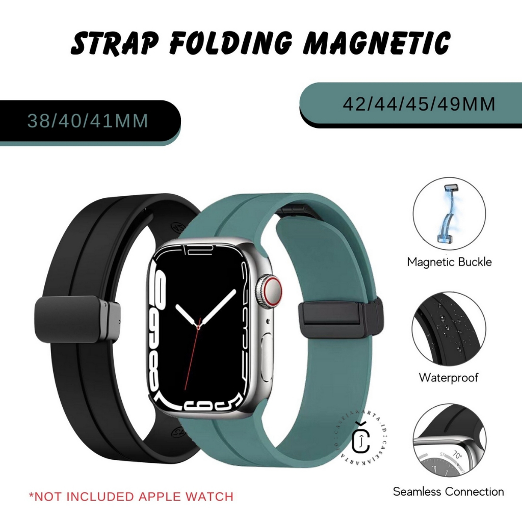 Jual Tanpa Jam Folding Magnet Tali Strap Iwatch Magnetic Lock