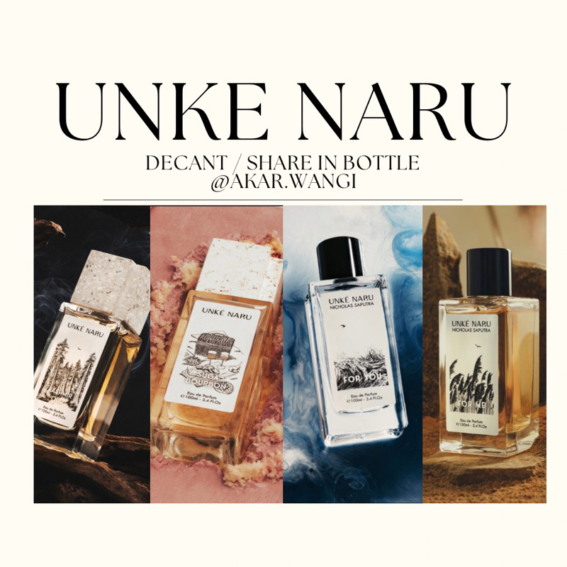 Jual (decant/share) Unke Naru Kashmir Oud, Suga Bourbon, For You, For