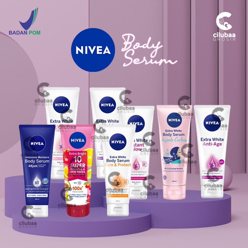 Jual Nivea Body Serum Extra White Care And Protect Ml Ml Night Radiant Instant