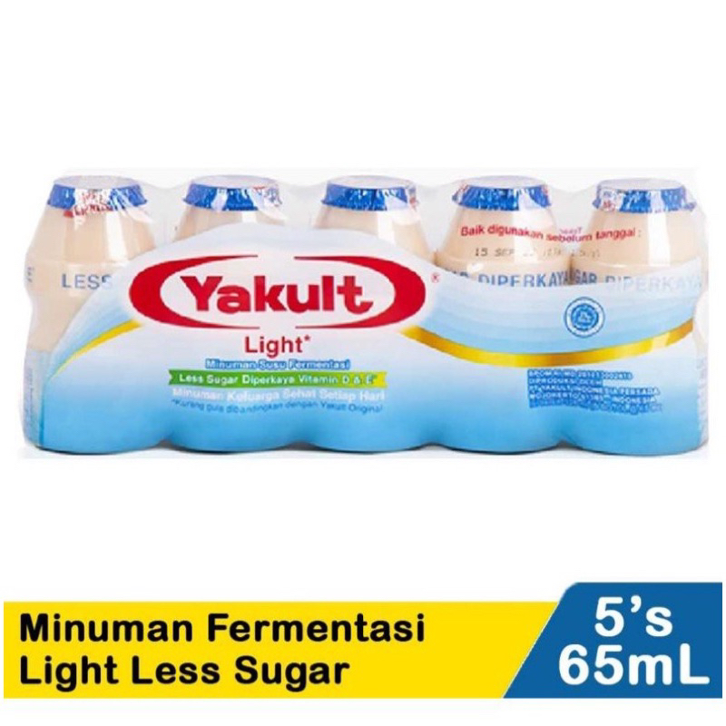 Jual Yakult Minuman Fermentasi Light Less Sugar 5x65ml Shopee Indonesia