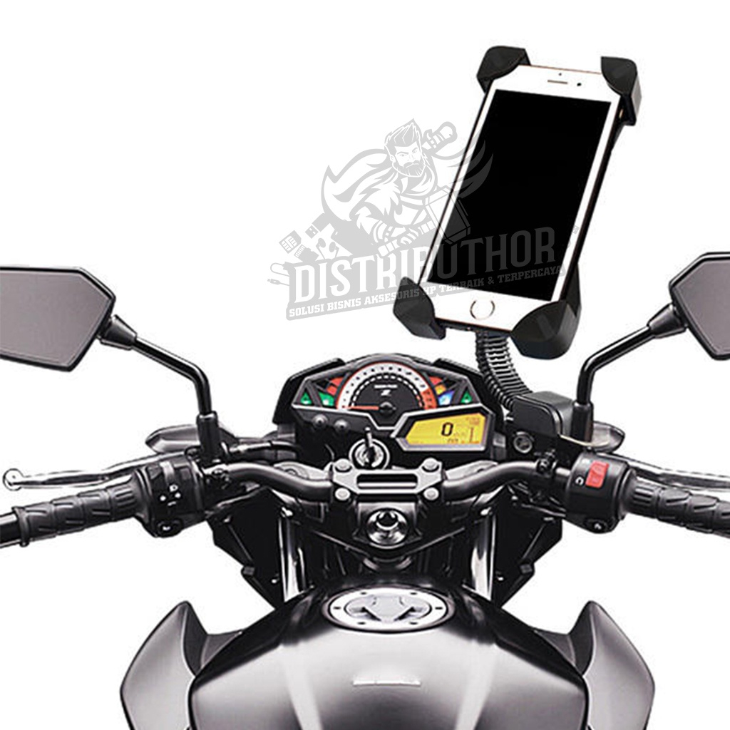 Jual Phone stand holder motor penyangga hp penahan dudukan handphone