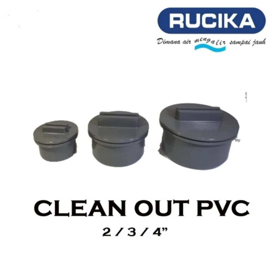 Jual Clean Out Rucika Tutup Pipa Pvc Rucika Clean Out Rucika Dop Cap Tutup Drat Luar