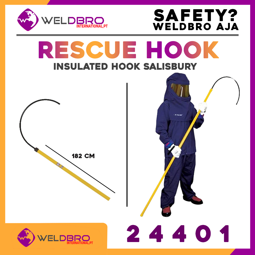 Jual Salisbury 24401 Body Rescue Hook 6 ft Insulated Hook for