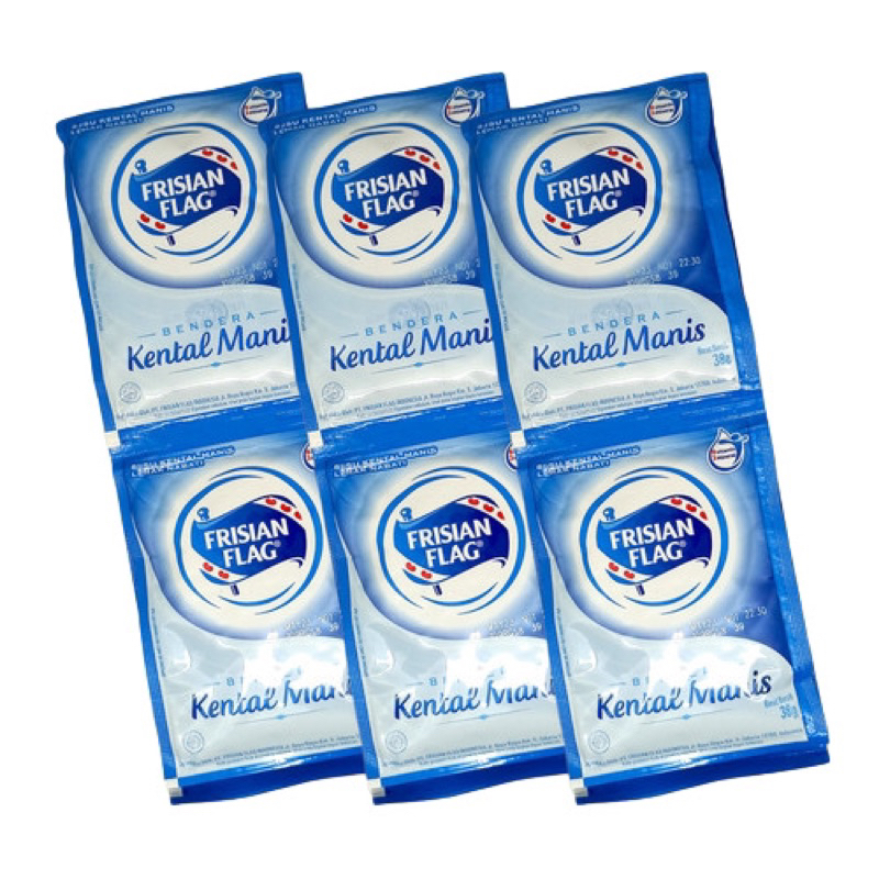 Jual Frisian Flag Susu Kental Manis Putih Sachet Pack Isi 6pcs