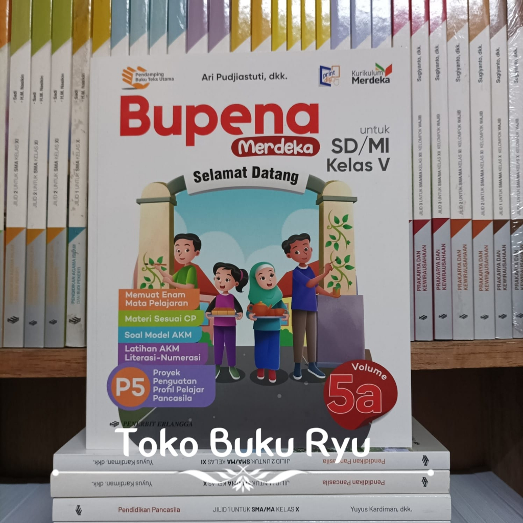 Jual Bupena Merdeka Volume 5A Kelas 5 SD/MI Kurikulum Merdeka Erlangga ...