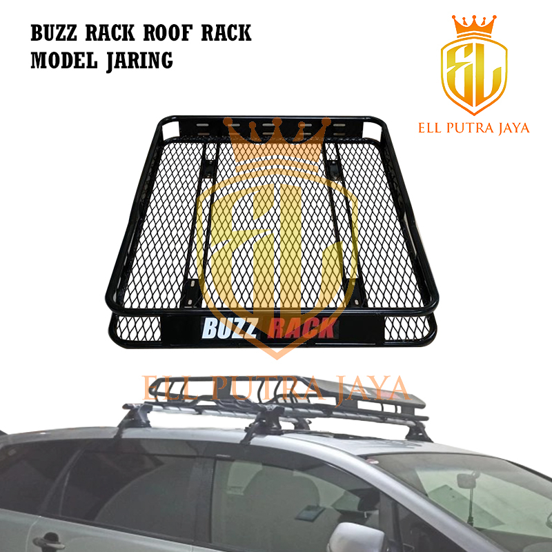 Jual Rack Jaring Buzz Rack bagasi atas mobil jaring | Shopee Indonesia