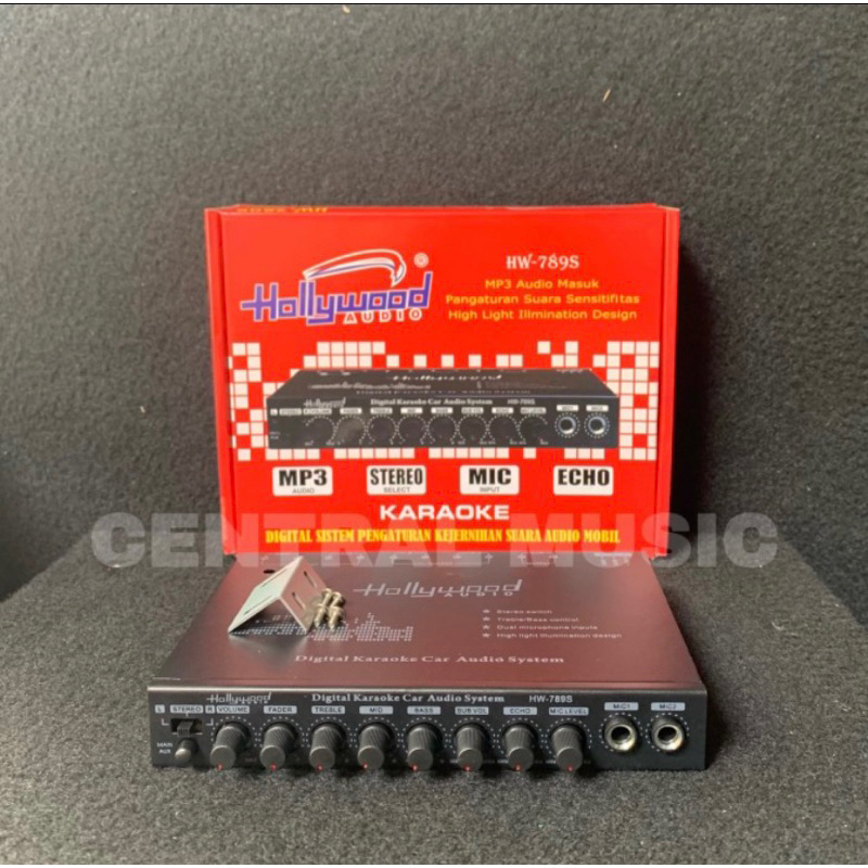 Jual PARAMETRIK EQUALIZER / PREAMPLIFIER AUDIO MOBIL HOLLYWOOD HW789S