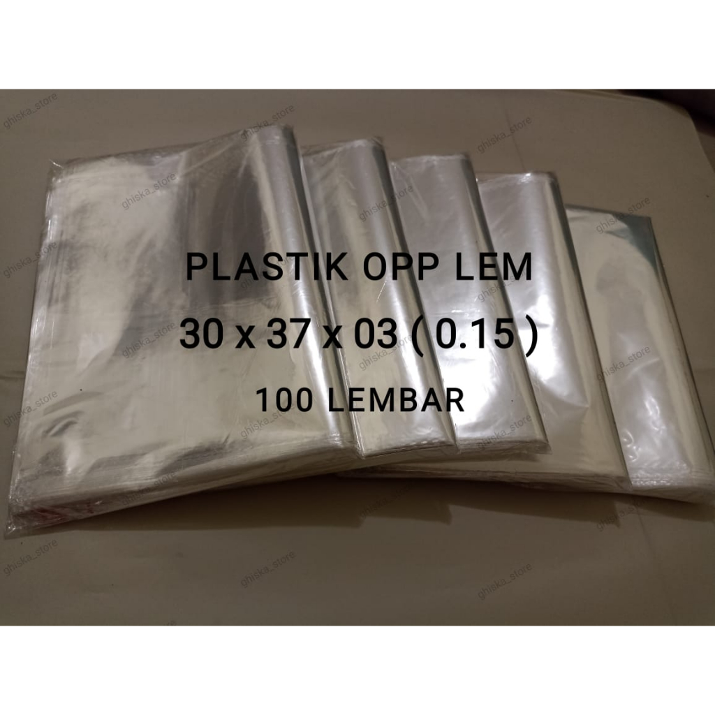 Jual Plastik Opp 30x37 Tebal 03 Murni Plastik Opp Seal Lem Plastik Bening Packing Baju 100 2784