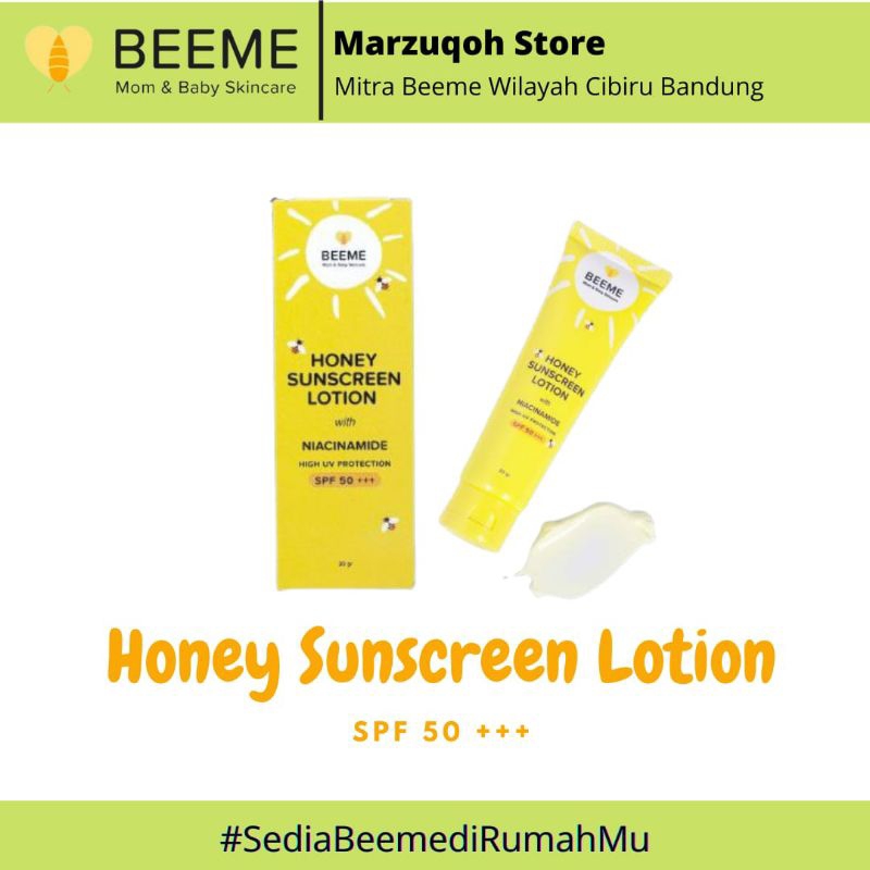 Jual Beeme Honey Sunscreen Lotion SPF 50 PA+++ with Niacinamide