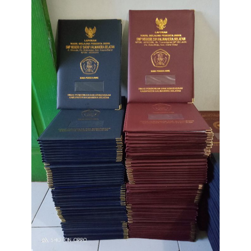 Jual Sampul Rapor Rapot Raport Ijazah Sertifikat Hotprint