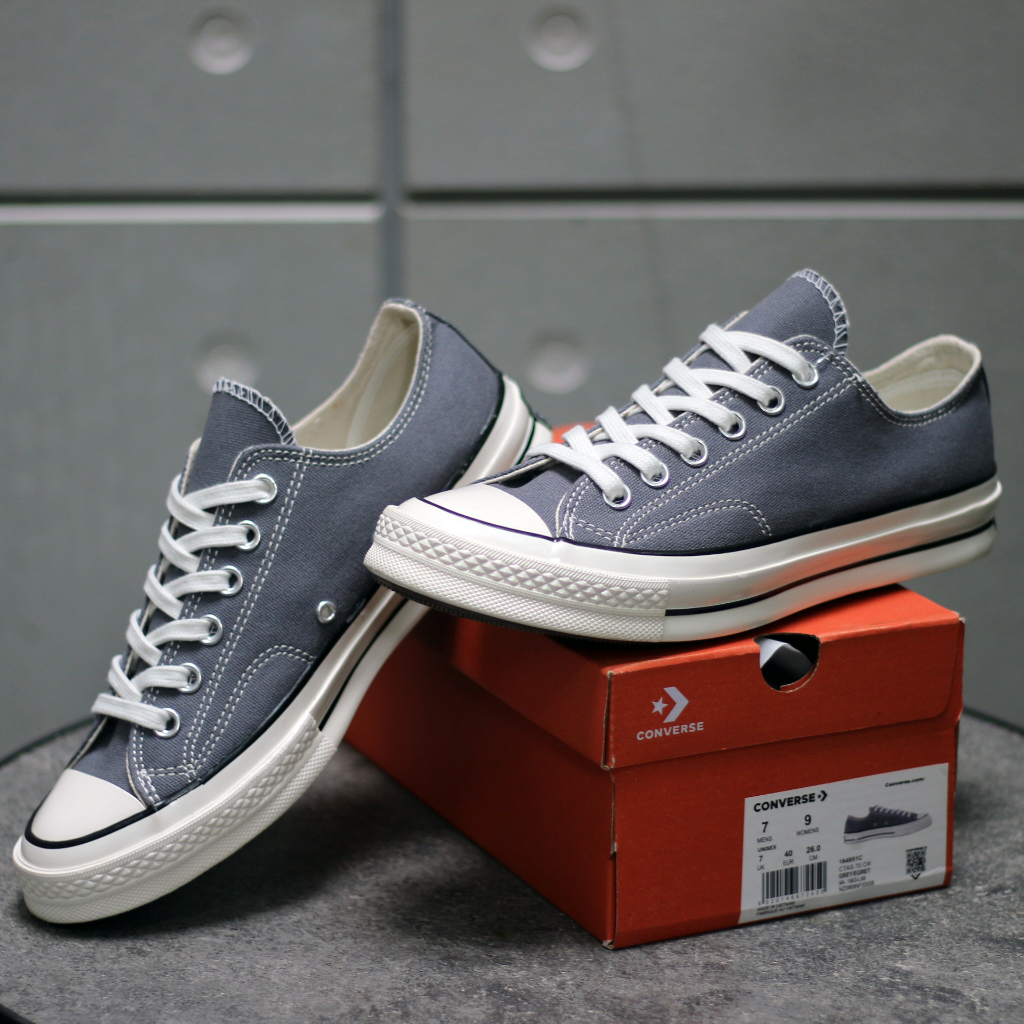 SEPATU CONVERSE 70S LOW GREY WHITE CASUAL UNISEX BEST SELLER