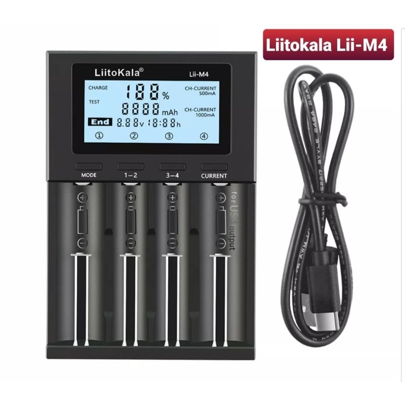 Jual New Liitokala Lii-500 LiiM4 Original 18650 AA/AAA Cas Baterai ...