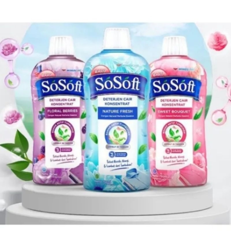 Jual Sosoft Detergent cair 700ml | Shopee Indonesia