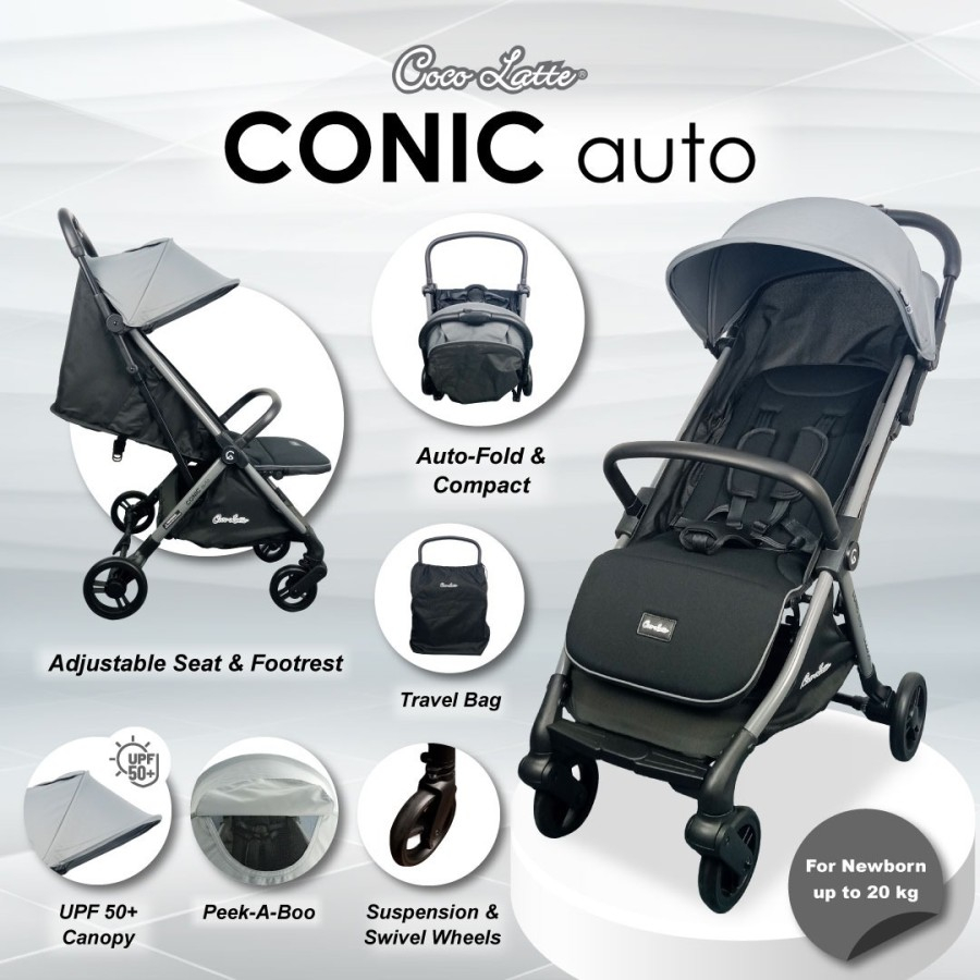 Jual Cocolatte Iconic Auto Cl Cb Stroller Shopee Indonesia