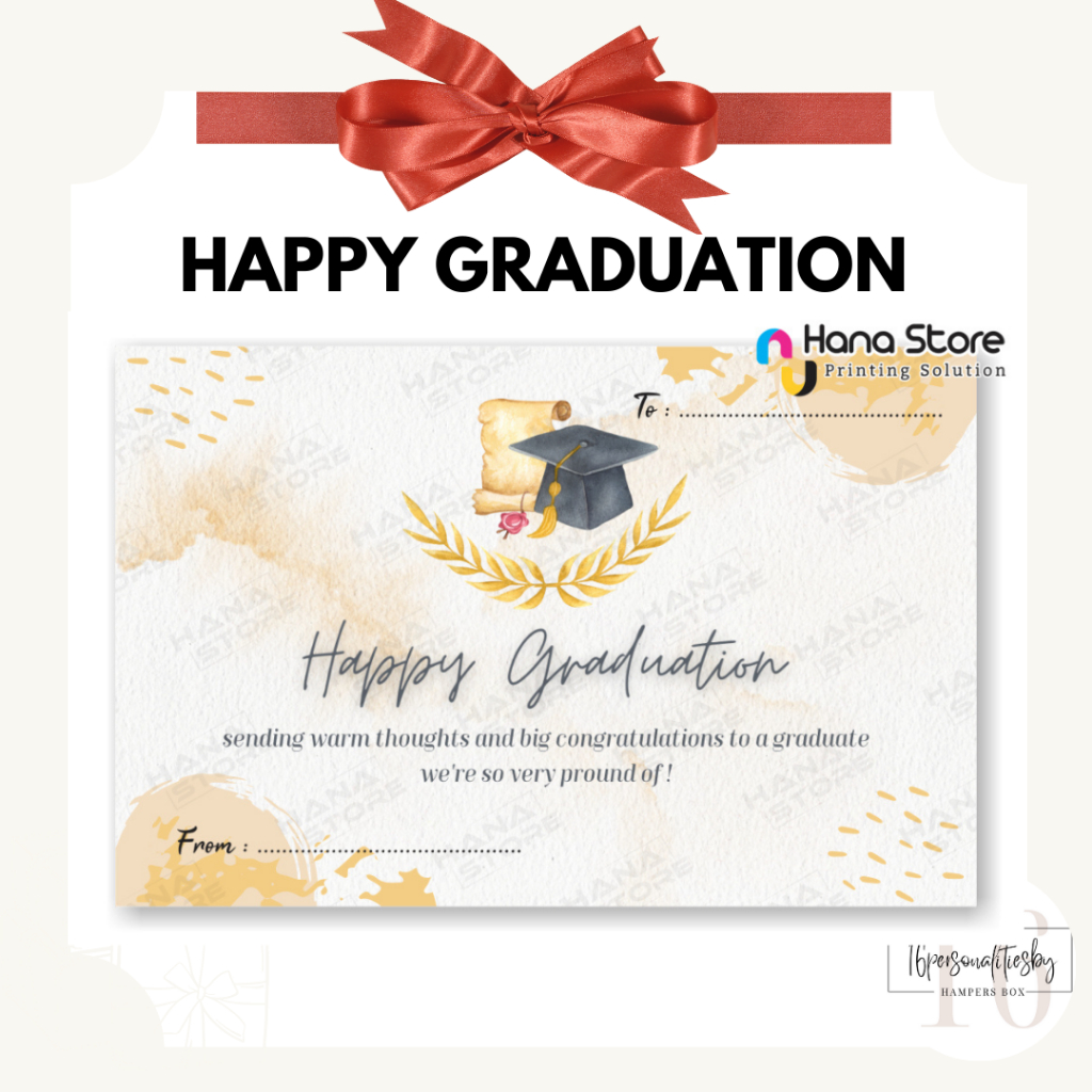 Jual GREETING CARD HAPPY GRADUATION - GIFT CARD - KARTU UCAPAN SELAMAT